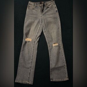 Fashion Nova knee ripped jeans